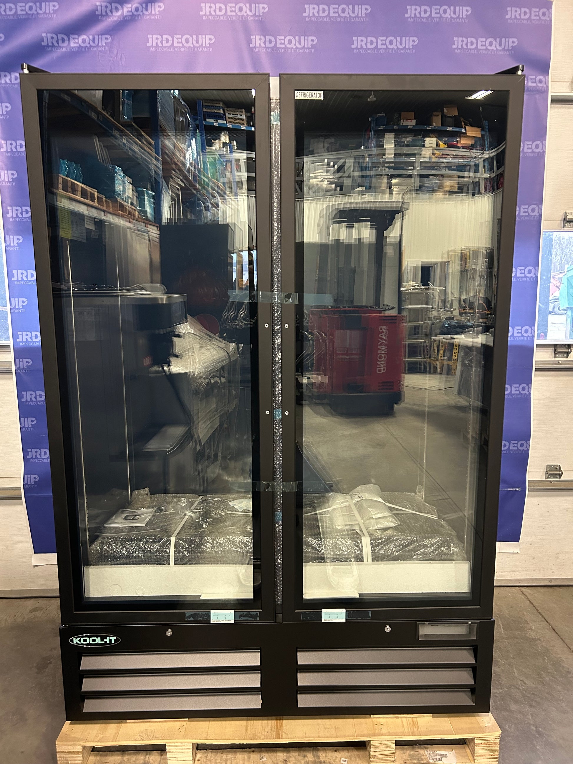 Réfrigérateur 2 portes vitrées