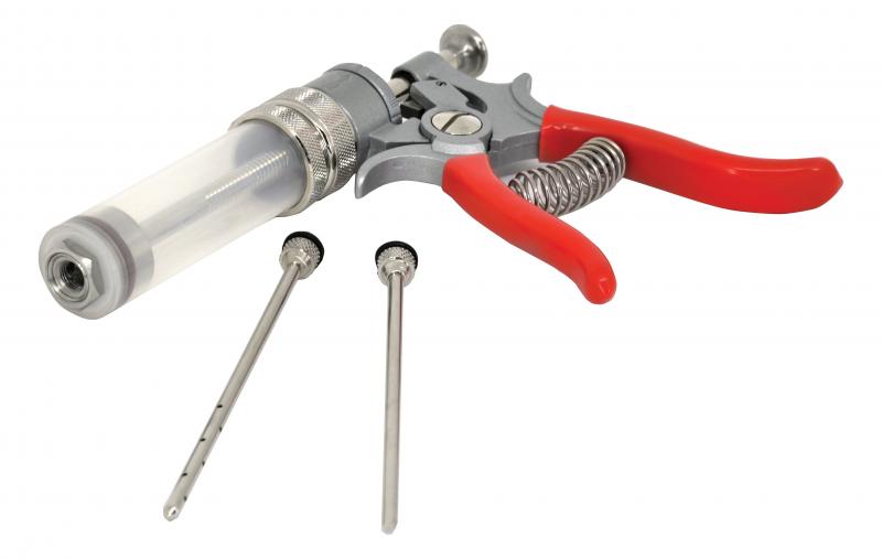 50 ml Marinade Injector avec transparent polycarbonate Barrel, Dial Settings et 2 Needles – Omcan – 10080