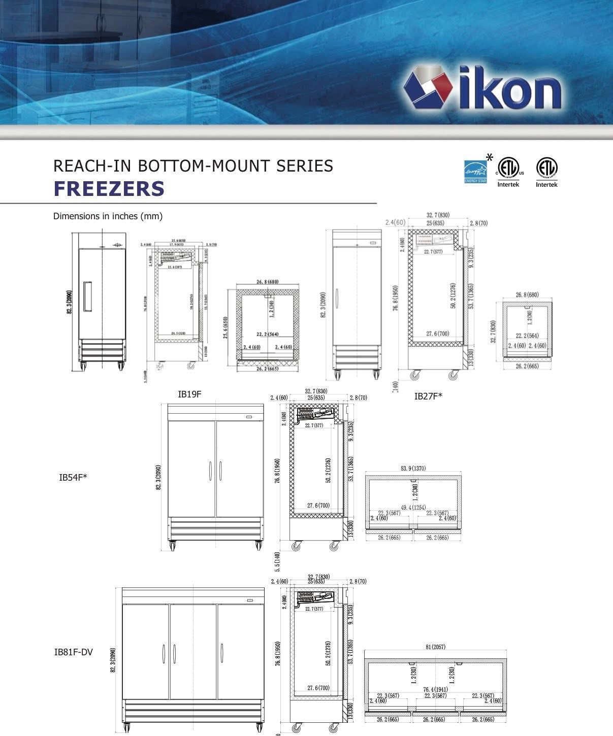 Congélateur IKON 54  IB54F