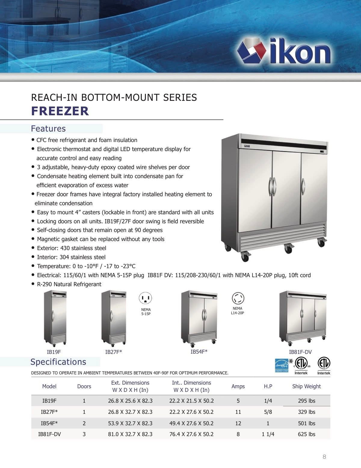 Congélateur IKON 54  IB54F