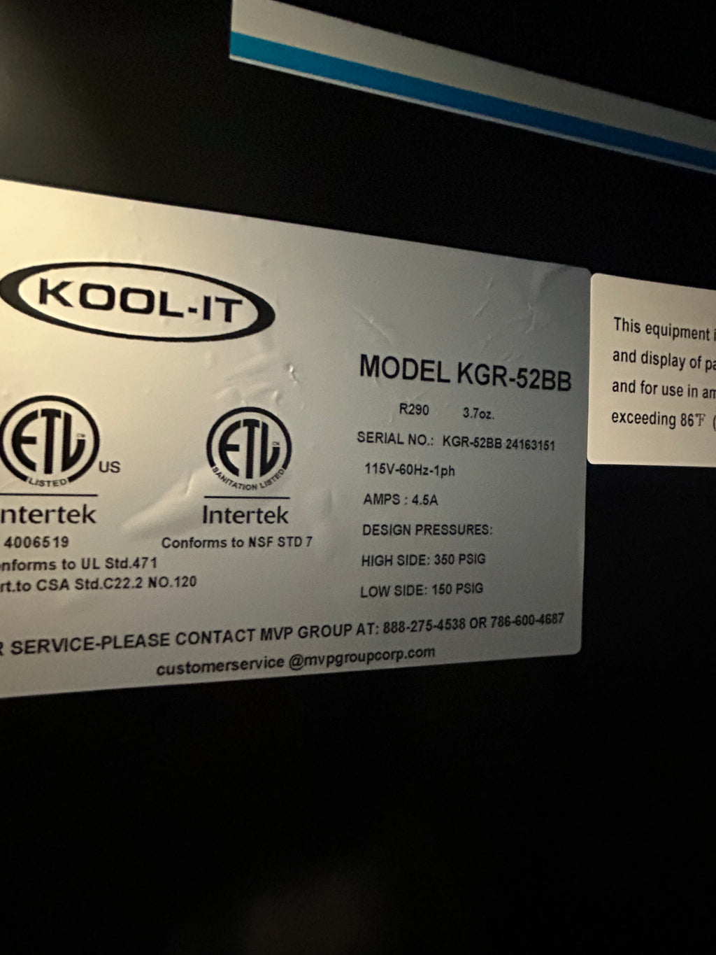 Réfrigérateur 2 portes vitrées