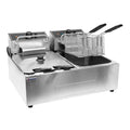 Friteuse électrique de comptoir Omcan – double cuve – 110 V – 34868