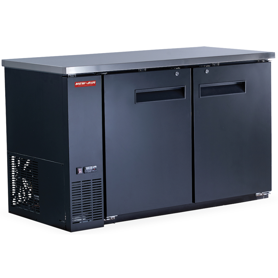 Réfrigérateur back bar New Air 19 pi³ – 2 portes pleines – NBB-60-SB