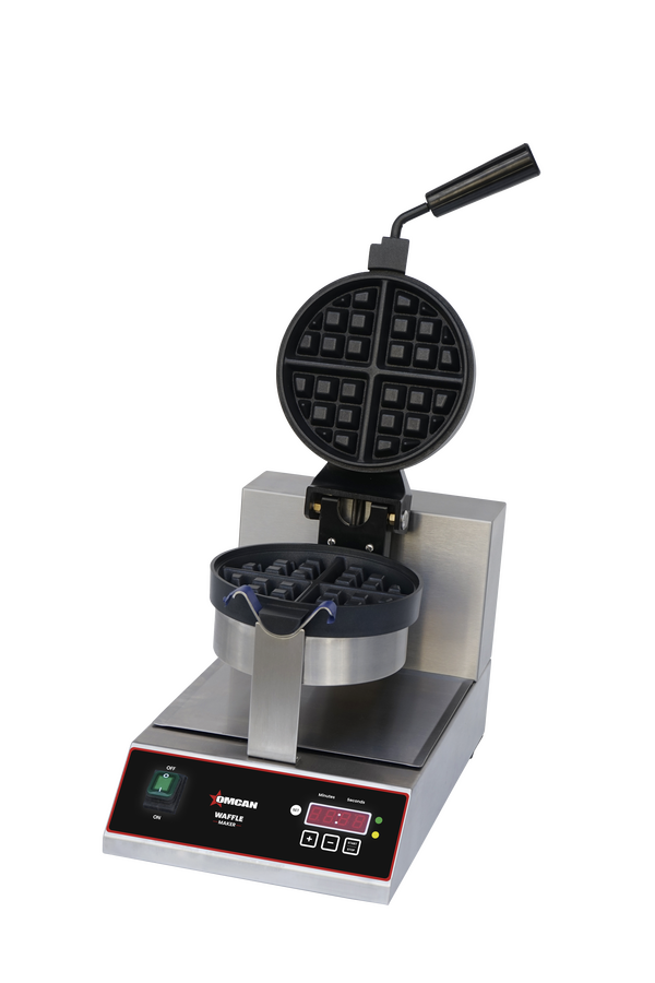 7 1/2 po Single Belgian Waffle Maker avec Digital Timer et Temperature Control – Omcan – 40304