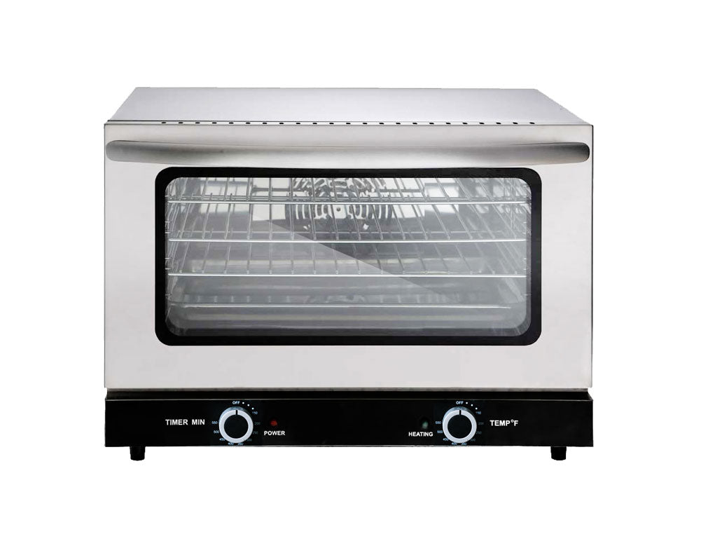 CONVECTION OVEN WITH 4 CHROME SHELVE MANUAL CONTROL