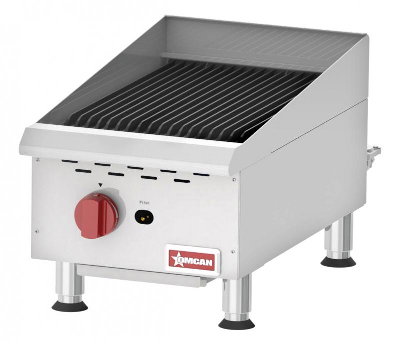 Gril char-broil au gaz radiant de comptoir Omcan – 1 brûleur – 43736