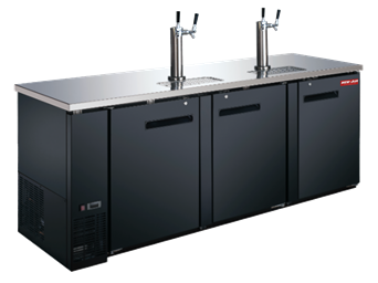 Distributeur à bière New Air 32 pi³ – 3 portes pleines – NBD-90-SB