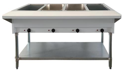 STEAM TABLE PROPANE 4 PANS OPEN WELL PAN NOT INCLUDED