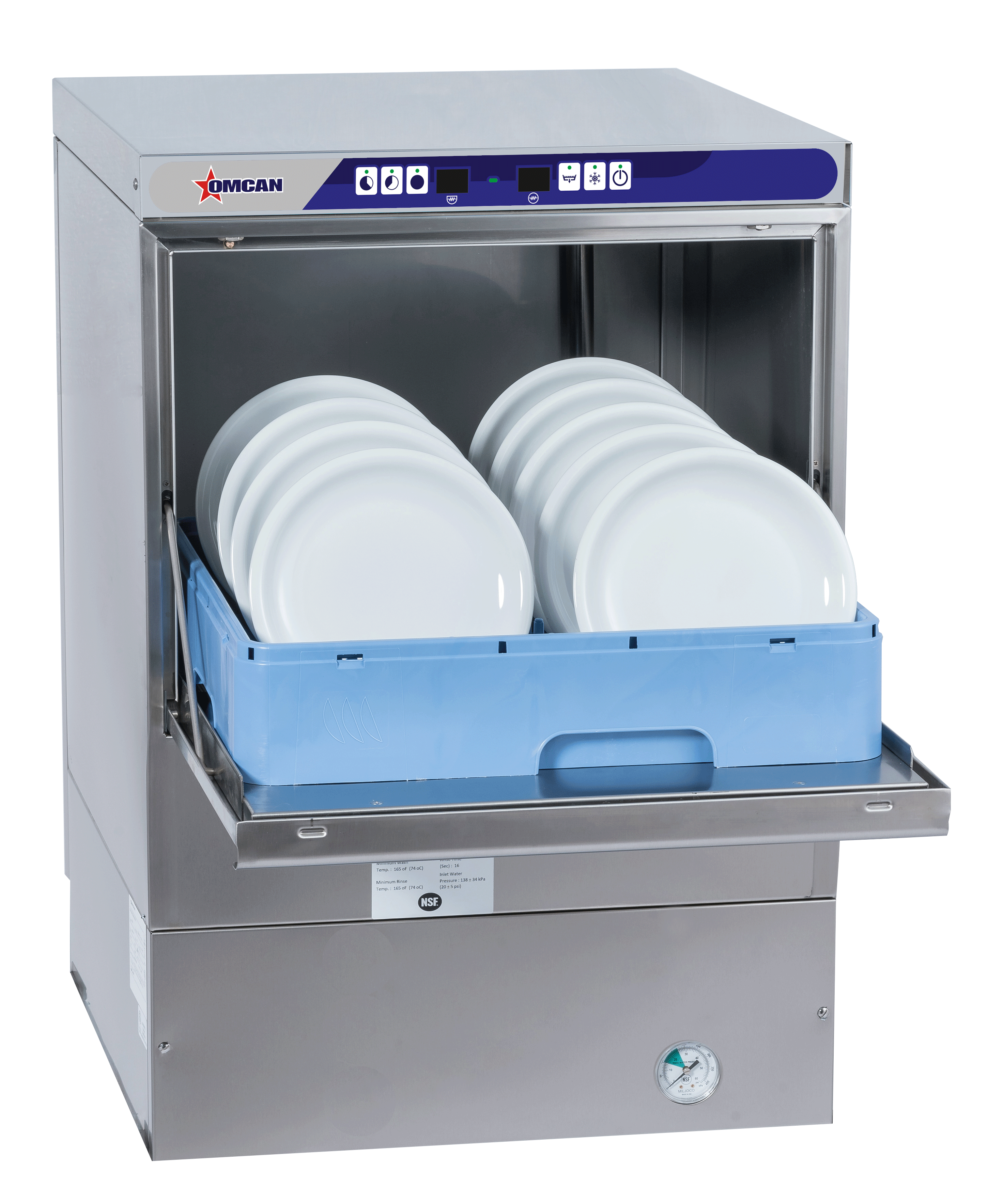 Lave-vaisselle sous-comptoir Omcan 23 po – haute température – 46798