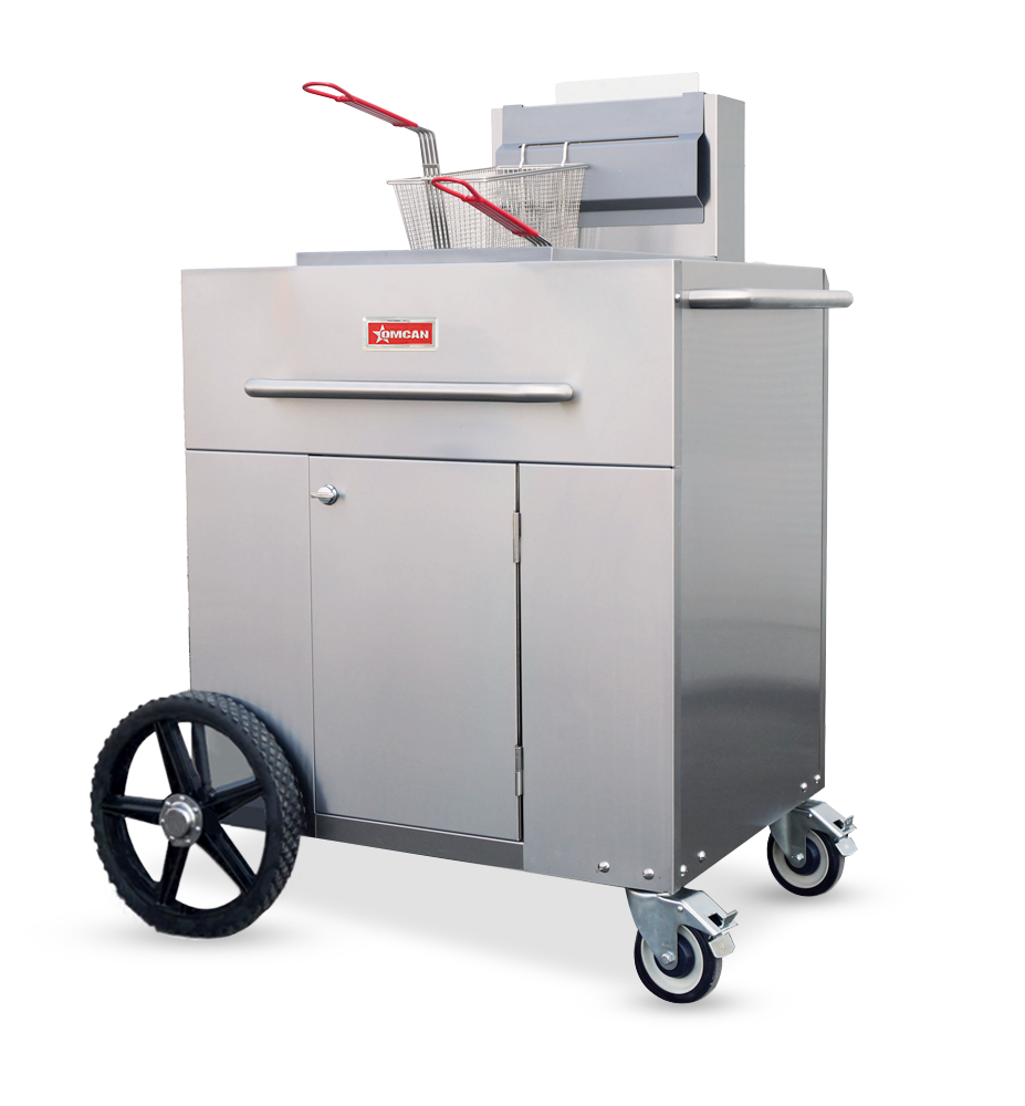 Friteuse extérieure au propane Omcan – 1 cuve mobile – 47354