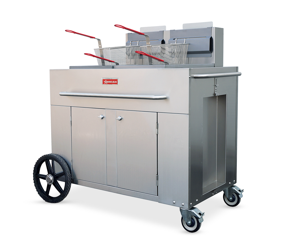 OUTDOOR PORTABLE FRYER DOUBLE TANK PROPANE