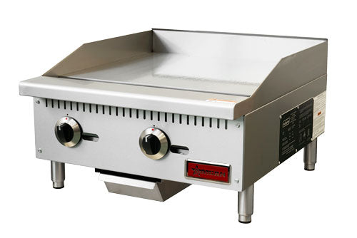 Plaque de cuisson au gaz de comptoir Omcan 24 po – 2 brûleurs – 47374