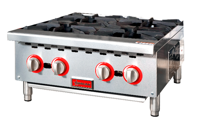 Réchaud à gaz de comptoir Omcan 24 po – 4 brûleurs – 47380