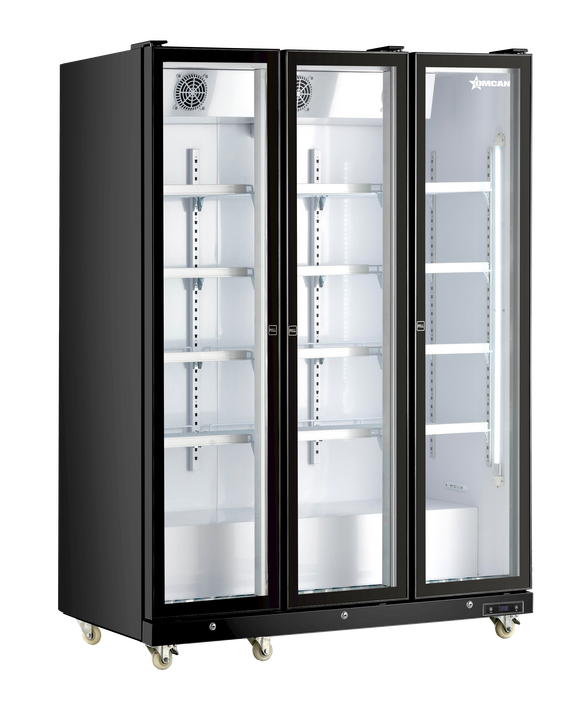 Réfrigérateur commercial à portes vitrées Omcan 60 po – 1200 L – 48384