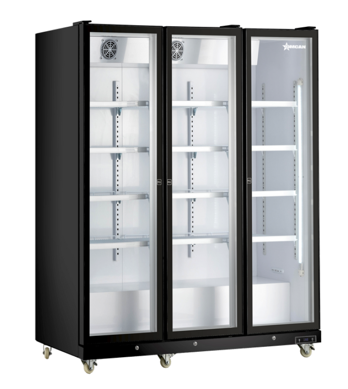 Réfrigérateur commercial à portes vitrées Omcan 72 po – 1500 L – 48385