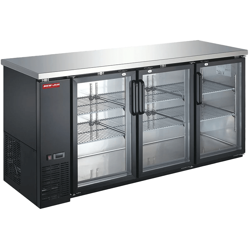 Réfrigérateur back bar New Air 19,6 pi³ – 3 portes vitrées – NBB-72-SG-N