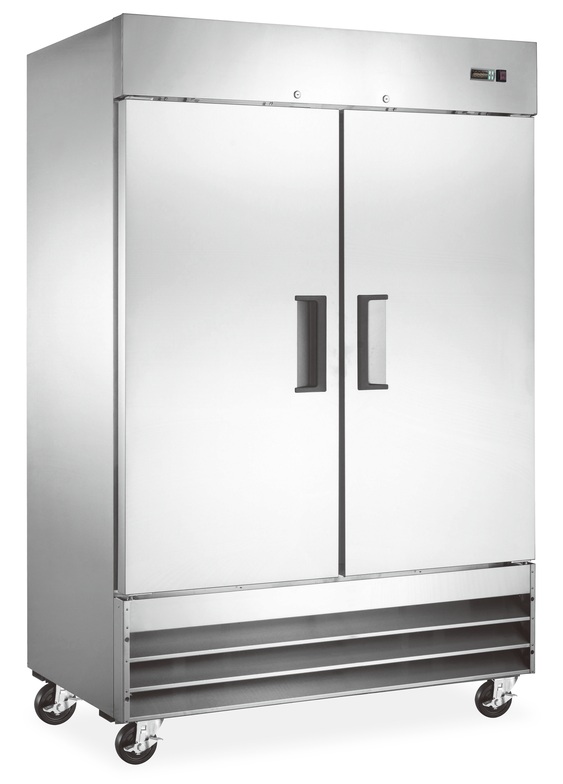 AURORA FREEZER STAINLESS STEEL 2 DOOR