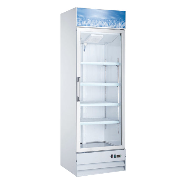 FREEZER 1 DOOR GLASS MERCHANDISER WHITE