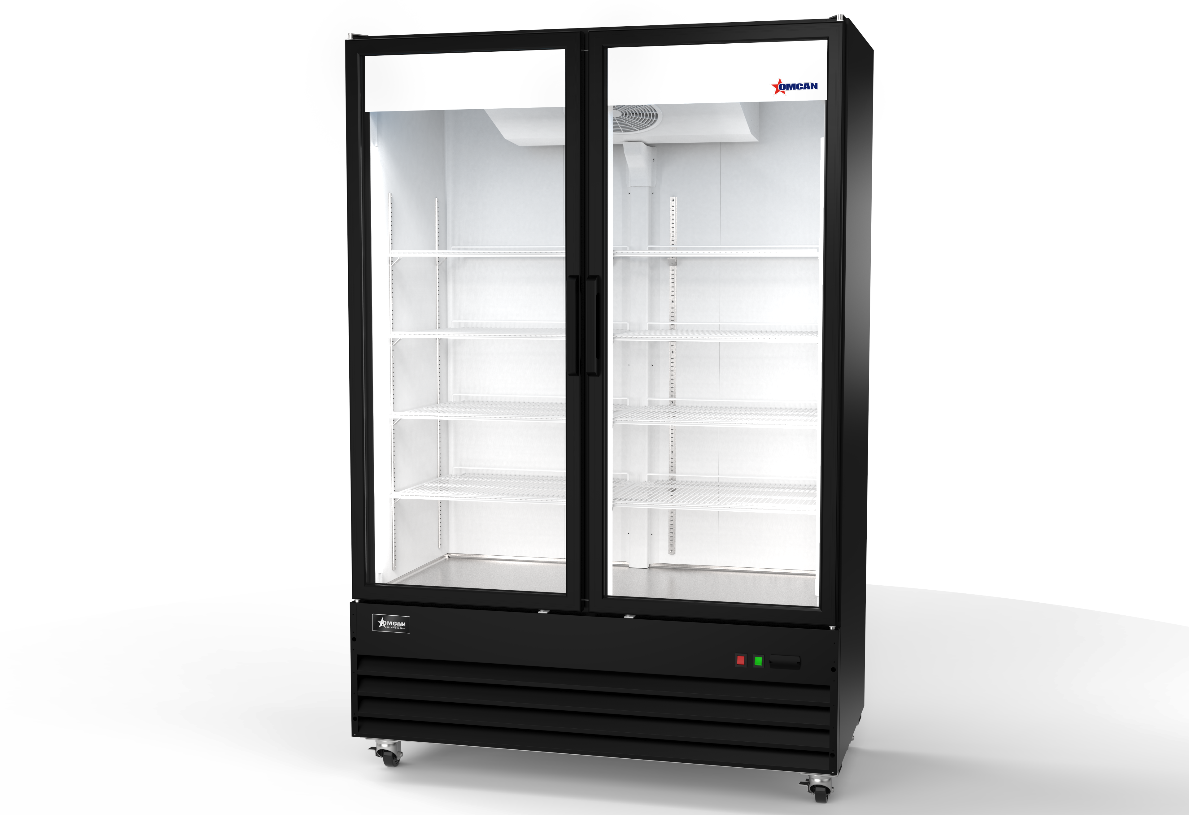 Réfrigérateur commercial à portes vitrées Omcan 54 po – 1005 L – 50124