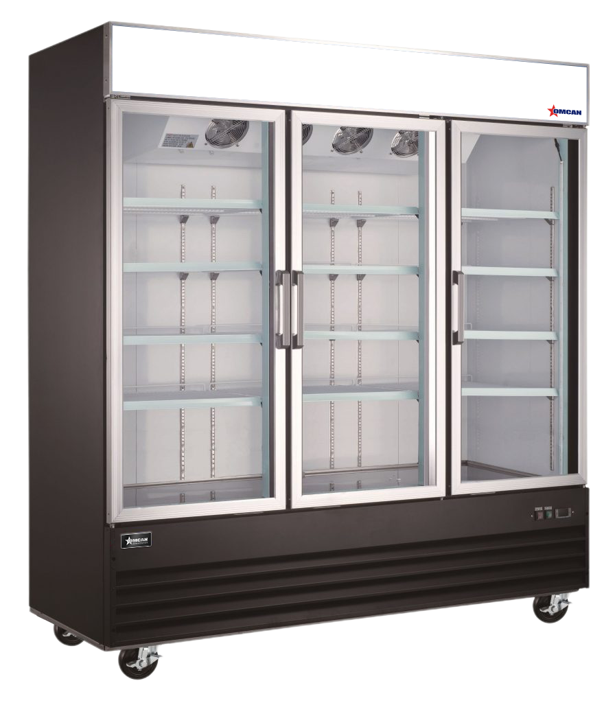 Réfrigérateur commercial à portes vitrées Omcan 78 po – 1500 L – 51052