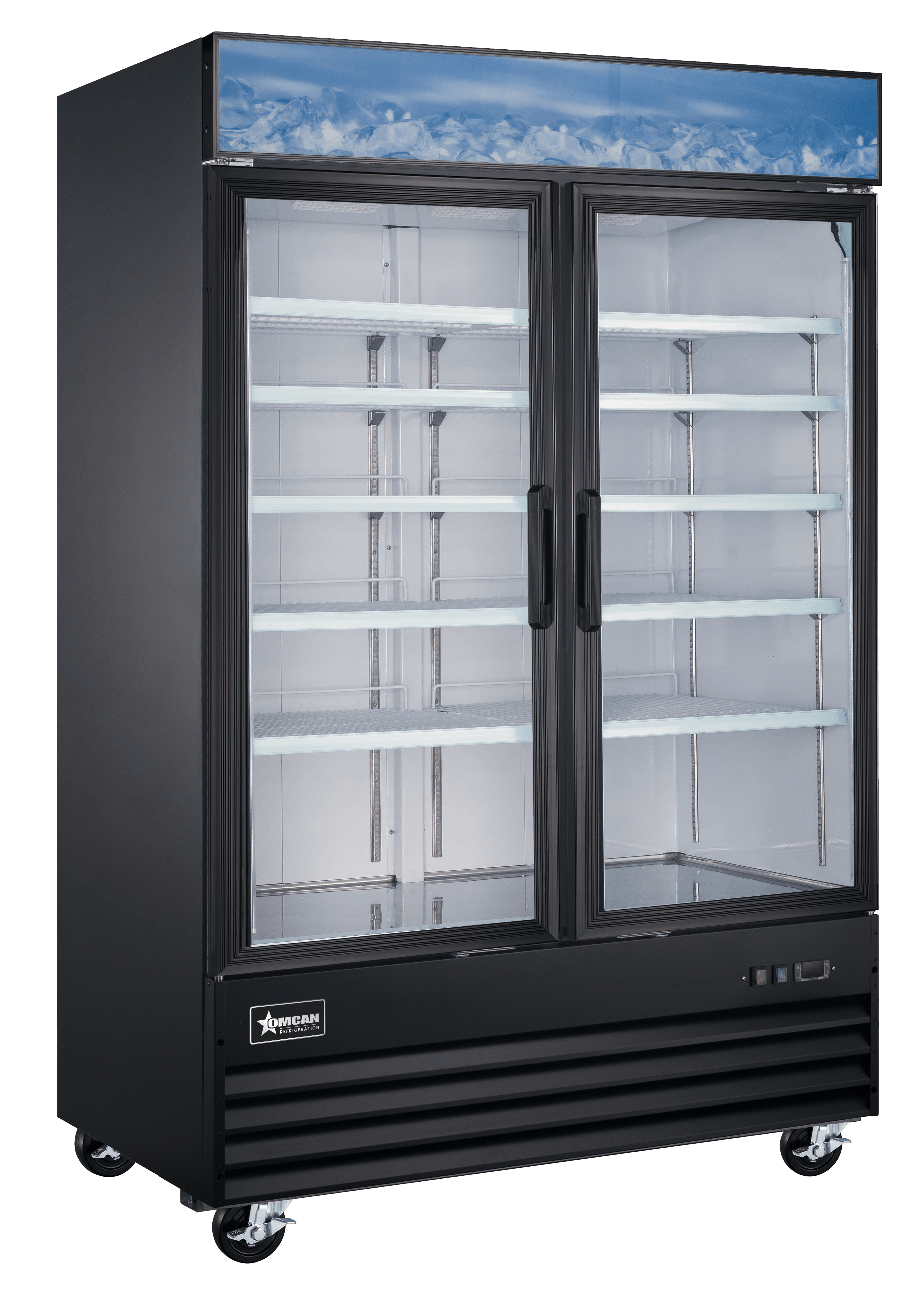 Congélateur commercial à portes vitrées Omcan 53 po – 1270 L – 51075