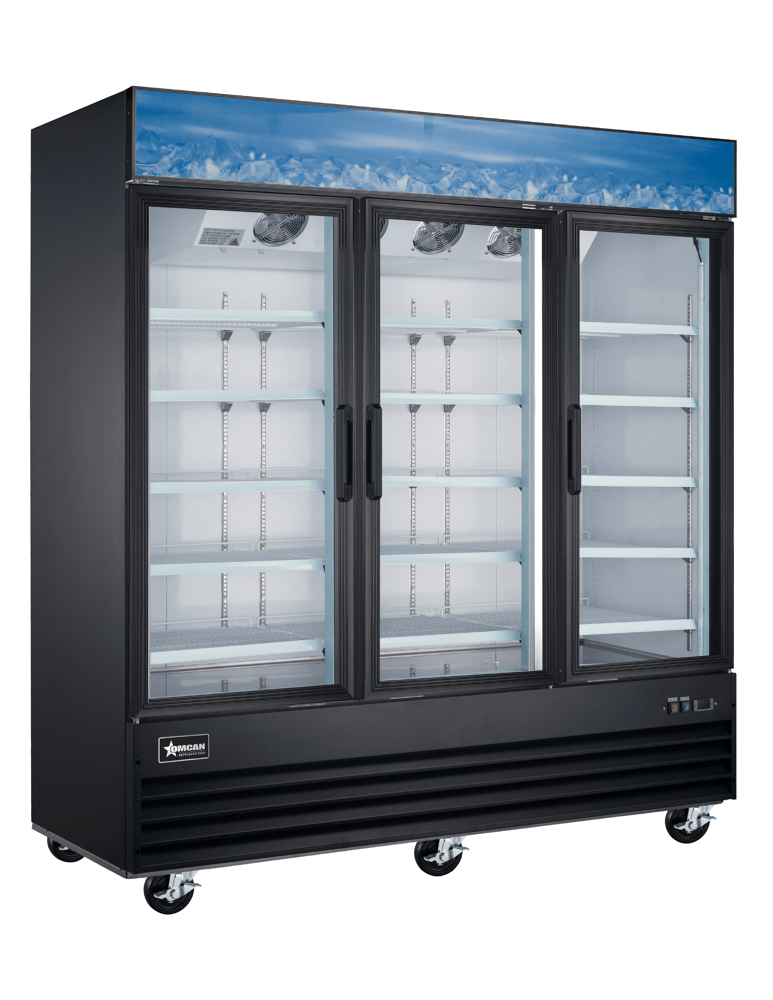 Congélateur commercial à portes vitrées Omcan 80 po – 1480 L – 51087