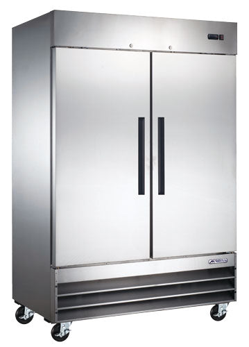 Réfrigérateur vertical Omcan Aurora 54 po en acier inoxydable – 2 portes – 59026
