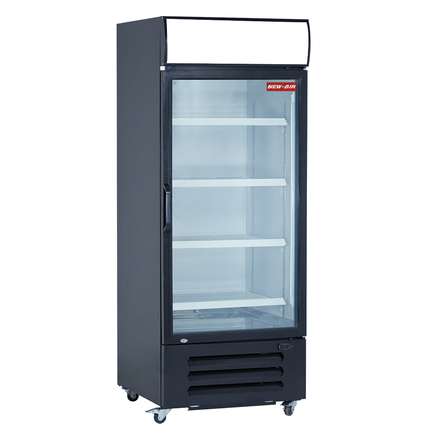 Réfrigérateur commercial vitré New Air 22,5 pi³ – 1 porte vitrée – NGR-068-H