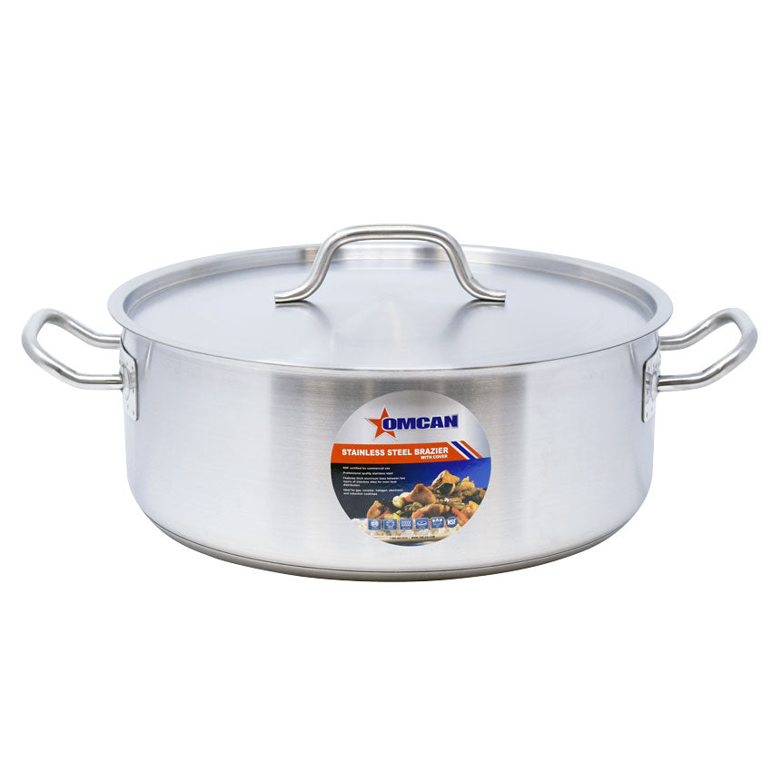 Plat à braiser en acier inoxydable Omcan – 15 pte – 80427