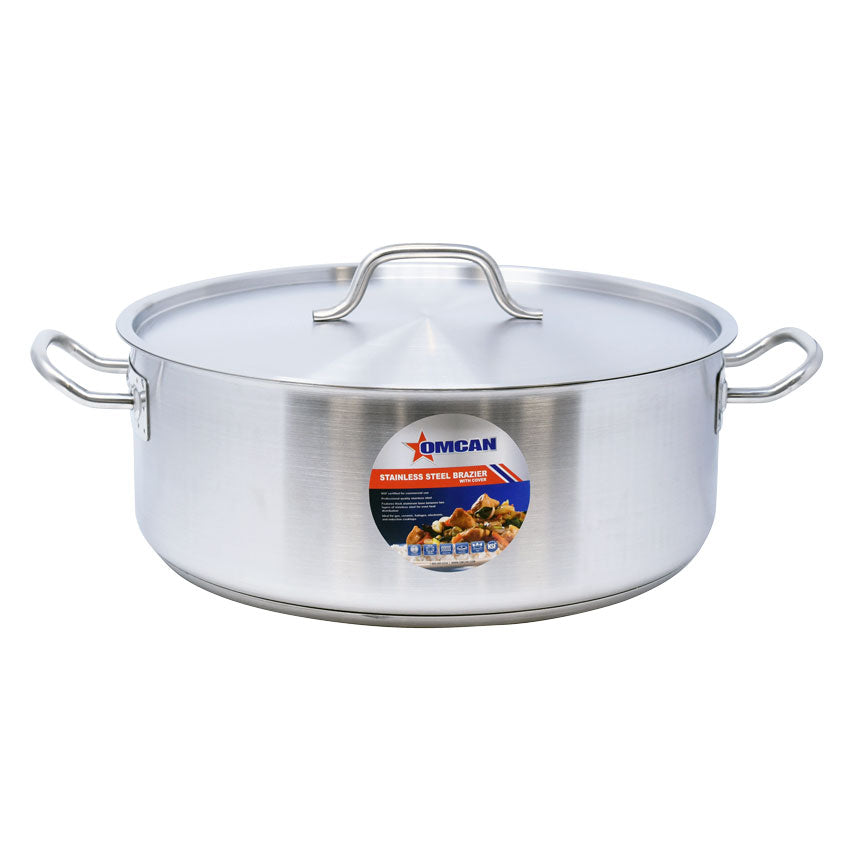 Plat à braiser en acier inoxydable Omcan – 20 pte – 80428