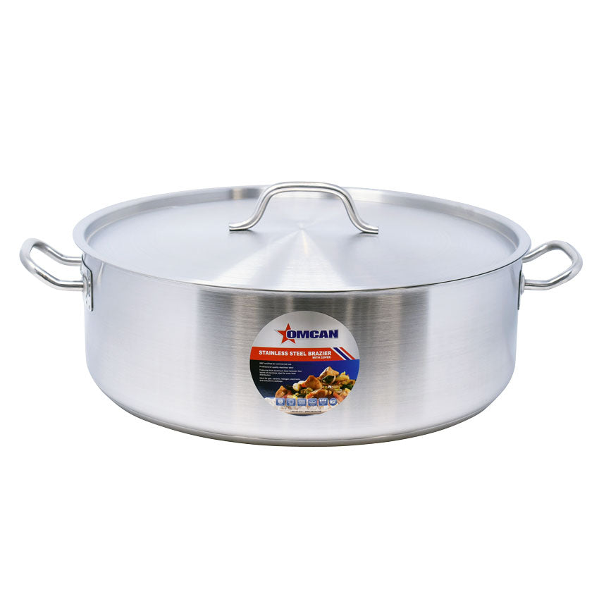 Plat à braiser en acier inoxydable Omcan – 25 pte – 80429