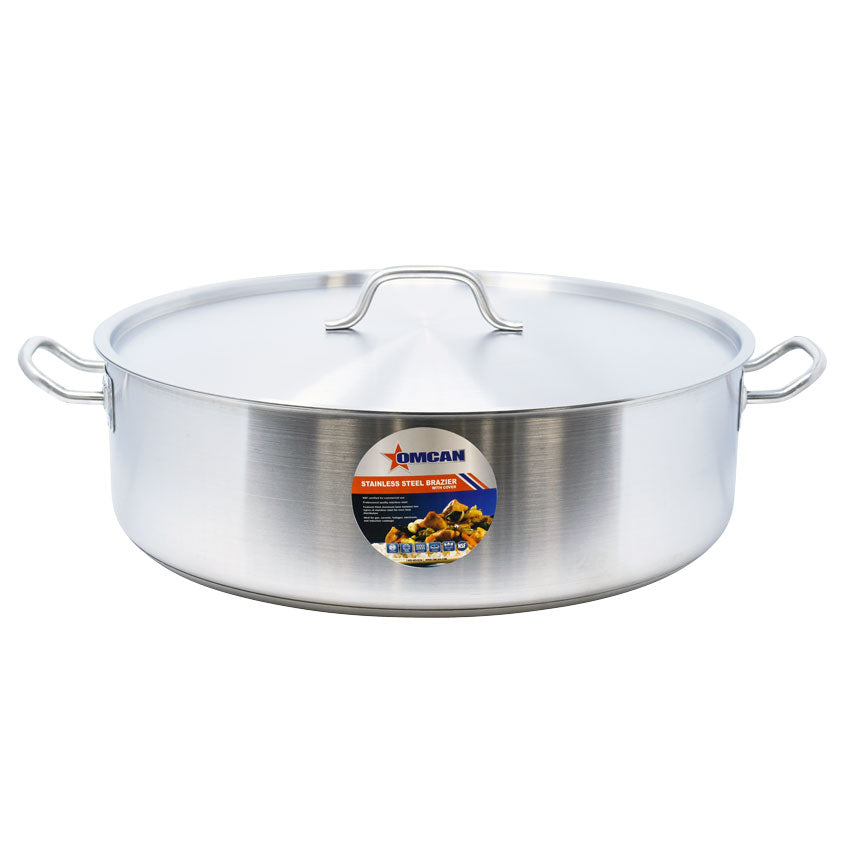 Plat à braiser en acier inoxydable Omcan – 30 pte – 80430