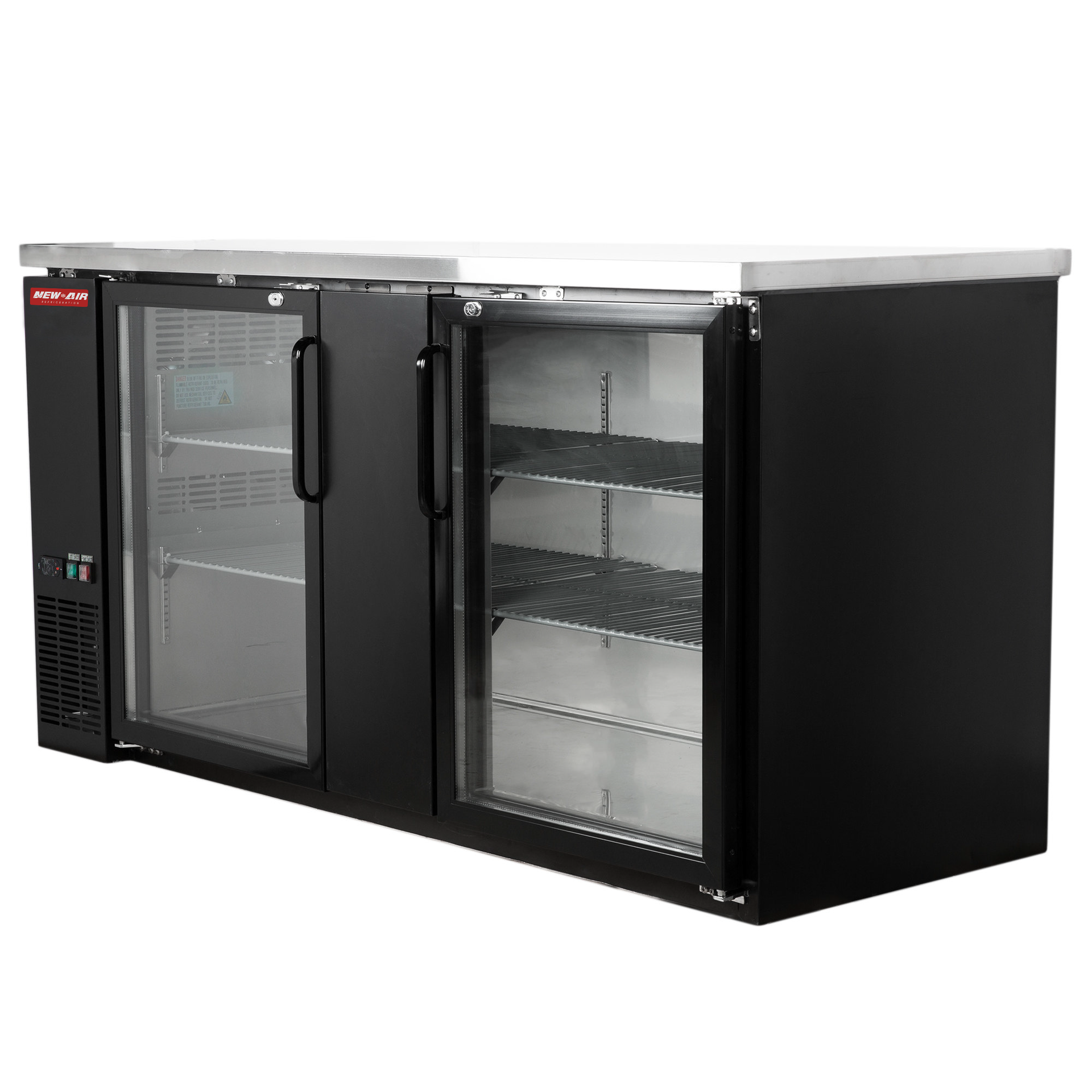 Réfrigérateur back bar New Air 23,5 pi³ – 2 portes vitrées – NBB-69-SG