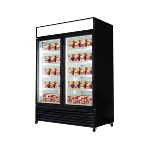 Congélateur commercial vitré New Air 43 pi³ – 2 portes vitrées – NGF-122-H