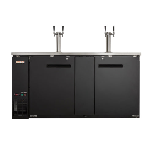 Distributeur à bière New Air 23,3 pi³ – 2 portes pleines – NBD-69-SB