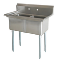 À casseroles évier Trp économique avec Centre drain Versa Steel – SI824-3NC-E