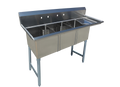 Évier de préparation double en coin NO égouttoir Versa Steel – SI821-2N