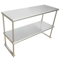Tablette supérieure double pour table de travail 12 x 48 po Versa Steel – TOD1248