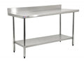 Table de travail en acier inoxydable Omcan 24 x 24 po – dosseret 4 po – 22078