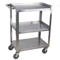Chariot de bus 3 niveaux soudé 18 x 27 po en acier inoxydable Versa Steel – CBC1827WD-15