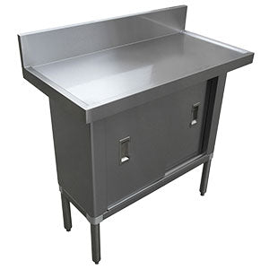 Table de travail avec fermé base en acier inoxydable 30 x 96 po Versa Steel – TEC3096