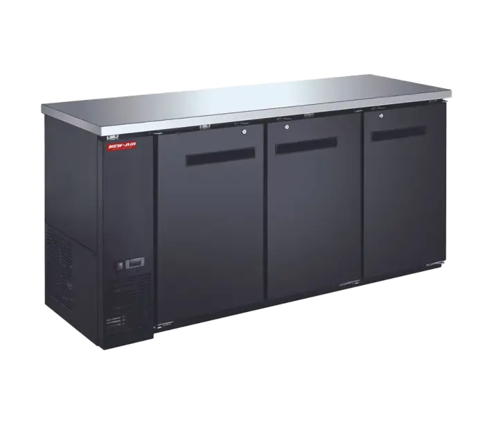 Réfrigérateur back bar New Air 19,6 pi³ – 3 portes pleines – NBB-72-SB-N