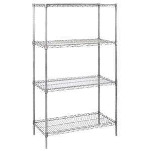 Poteau 34 po chromé Versa Steel – N-P34C