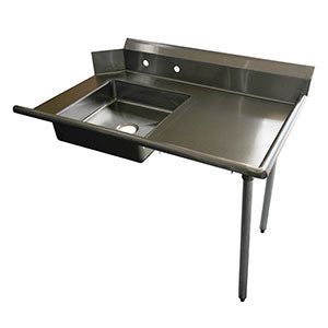 Table de plonge — côté souillé 48 po droite à montage Versa Steel – SIST48R