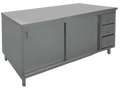 Rangement armoire en acier inoxydable 24 x 48 po fermé Versa Steel – TDEC2448D