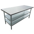 Tablette inférieure galvanisée pour table de travail 18 x 84 po Versa Steel – TUG1884